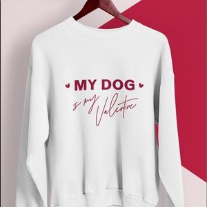 White unisex crew neck sweatshirt